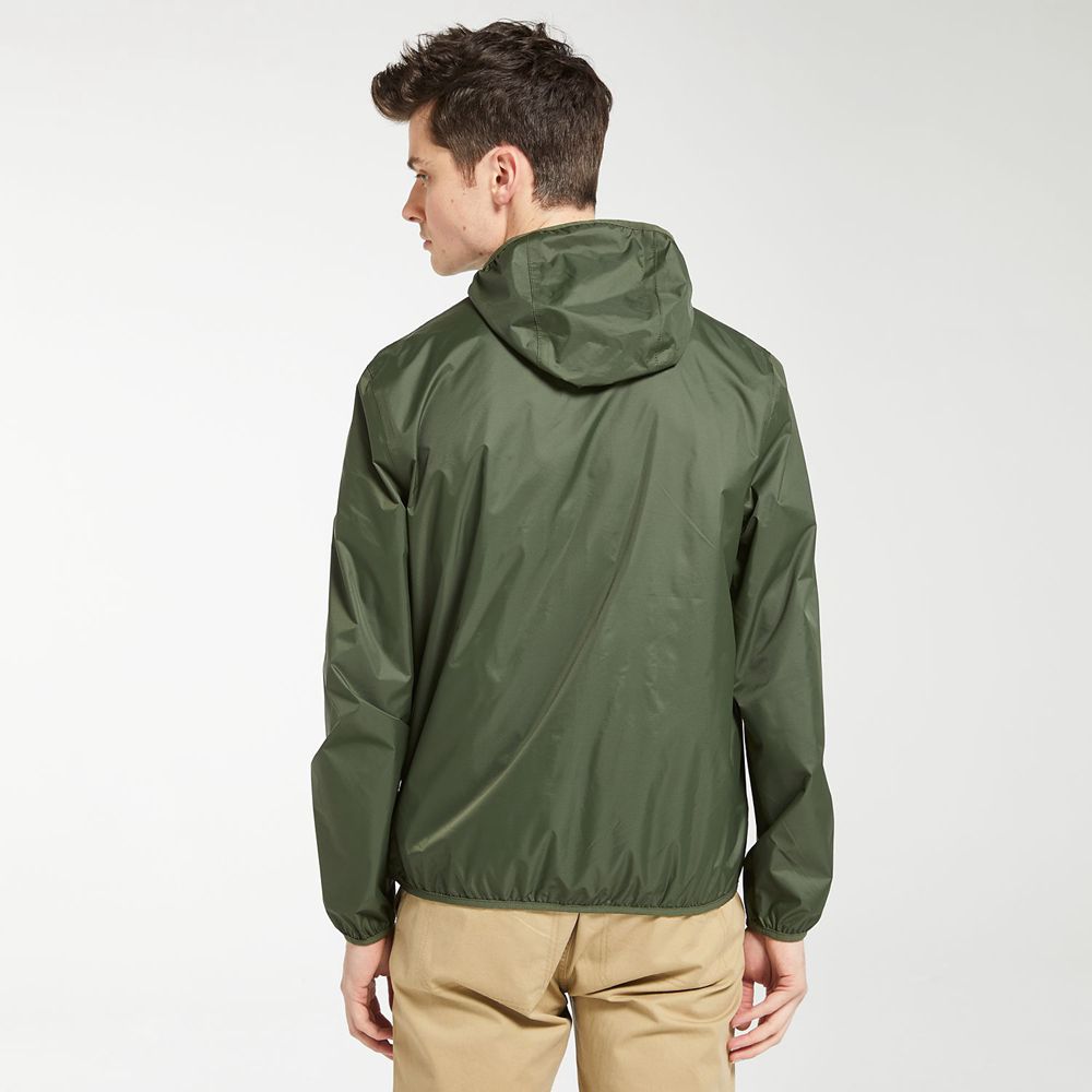 Chaquetas Timberland Hombre Mt. Franklin Waterproof Packable Shell Verde Oscuro - Chile YFG-036287